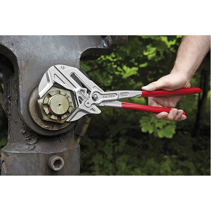 KNIPEX 86 03 300 Zangenschlüssel Zange und Schraubenschlüssel in einem Werkzeug mit Kunststoff überzogen verchromt 300 mm – Bild 10