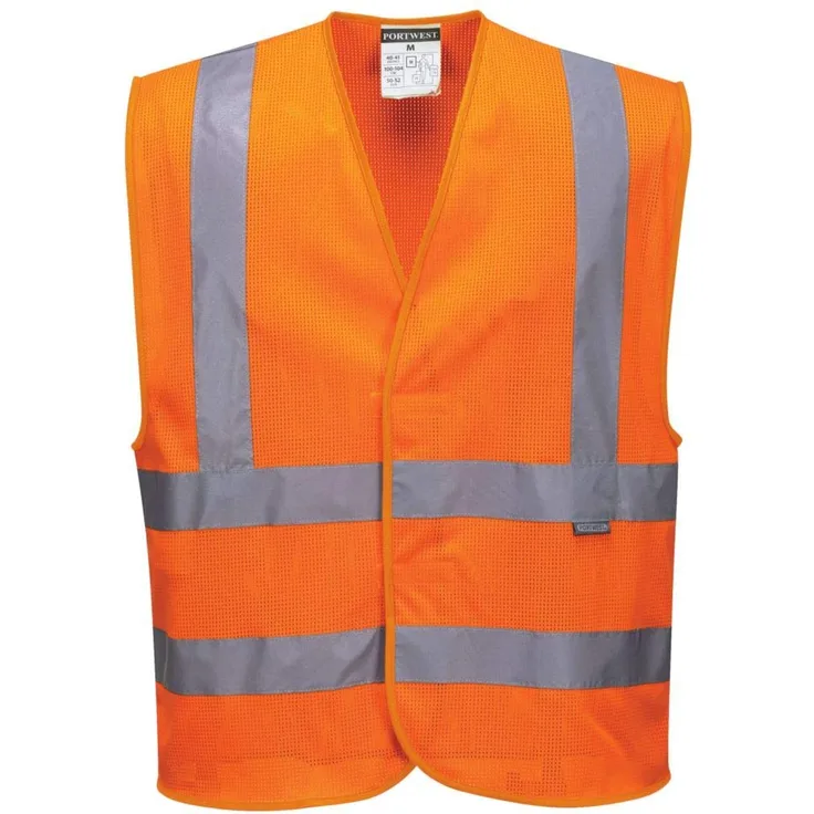 Portwest c370orrl-XL HI-VIS-Weste, Large-X-Large, Orange