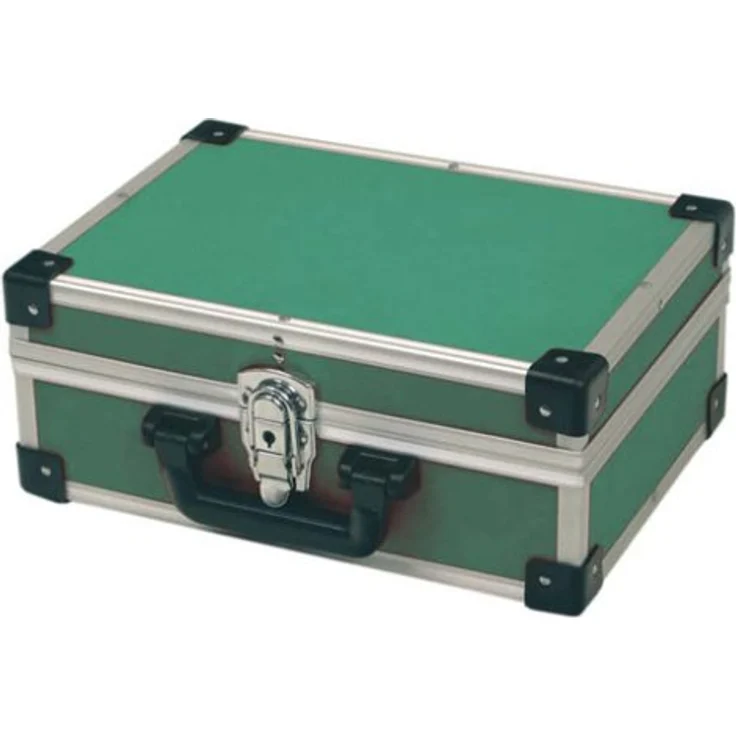 Alu Werkzeugkoffer grün 330x230x150mm (191008) – Bild 1