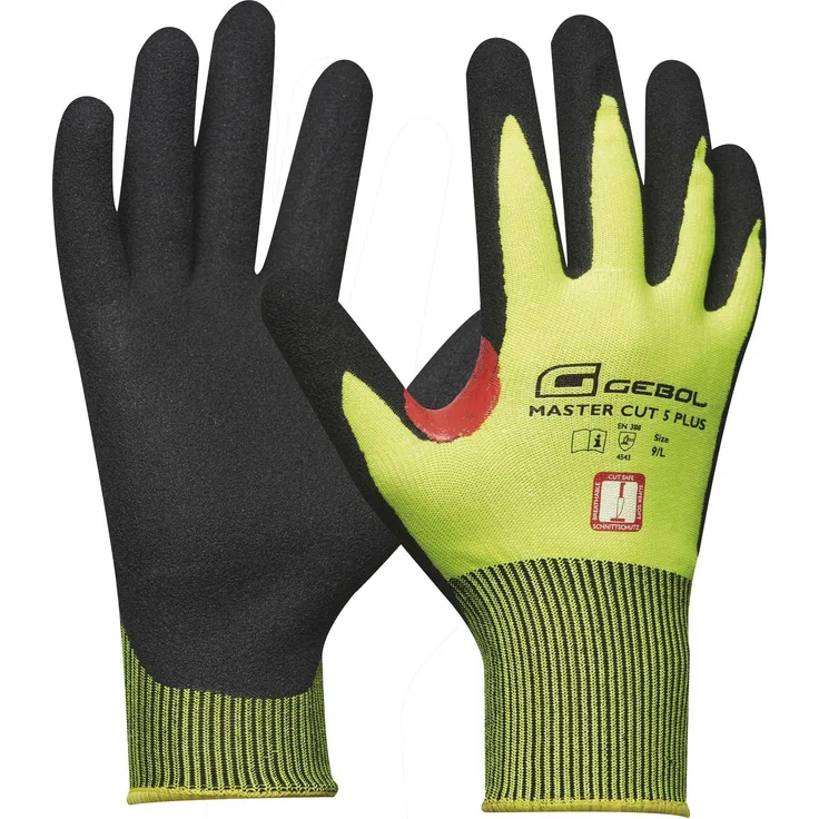 Arbeitshandschuh MASTER CUT 5 PLUS | Größe 9 (L) | Schnittschutz - Schutzstufe 5 | 1 Paar
