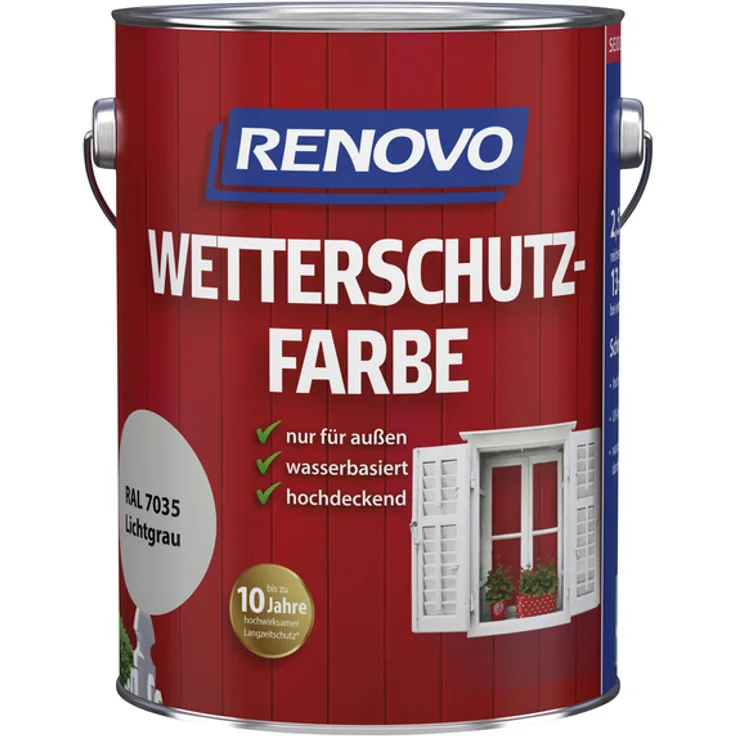 Renovo - Wetterschutzfarbe, Deckend - transparent 4006559379945