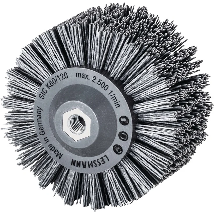 LESSMANN Rundbürste Ø 140 mm M14 SiC Schleifborsten Körnung 80 60 mm 2500 min-¹ - Preisvergleich – Bild 1