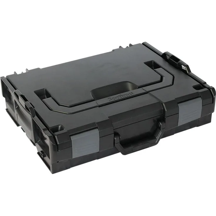 BS Systems L-BOXX 102 BSSVerkehrsschwarz mit anthrazitgrauen Schnappern und Koppelhebeln