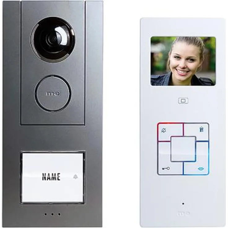 M-E VD-ALU-6310-A Video-Türsprechanlage Set ALU 3,5 für 1-Familienhaus (41181)
