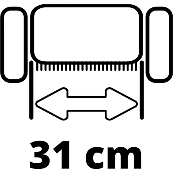 Einhell Akku-Vertikutierer-Lüfter GC-SC 36-31 Li-Solo Power X-Change (Lithium-Ionen, 36 V, 31 cm Arbeitsbreite, 3-in-1-Kombi, kugelgelagerte Messerwalze mit 8 Messern, ohne Akku und Ladegerät) – Bild 7