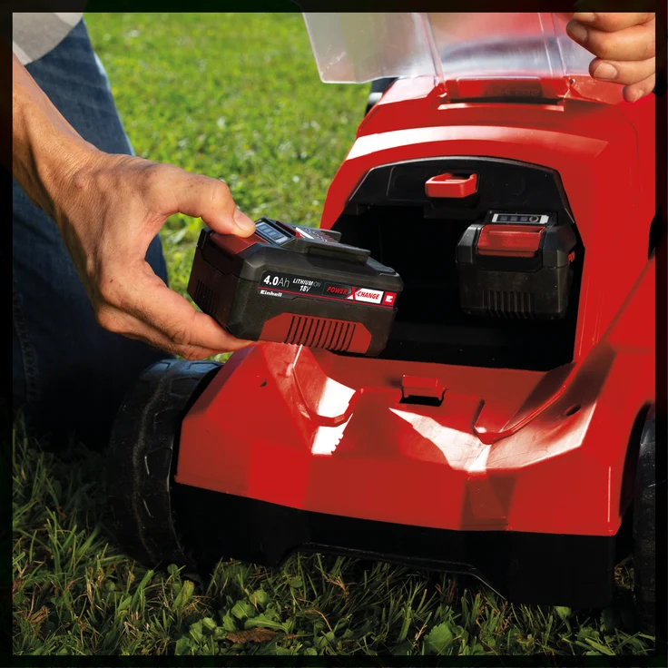 Einhell Akku-Rasenmäher GE-CM 36-37 Li-Solo Power X-Change - Li-Ion, 36 V, 37 cm Schnittbreite, 6-stufige zentrale Schnitthöhenverstellung, ohne Akku und Ladegerät – Bild 3