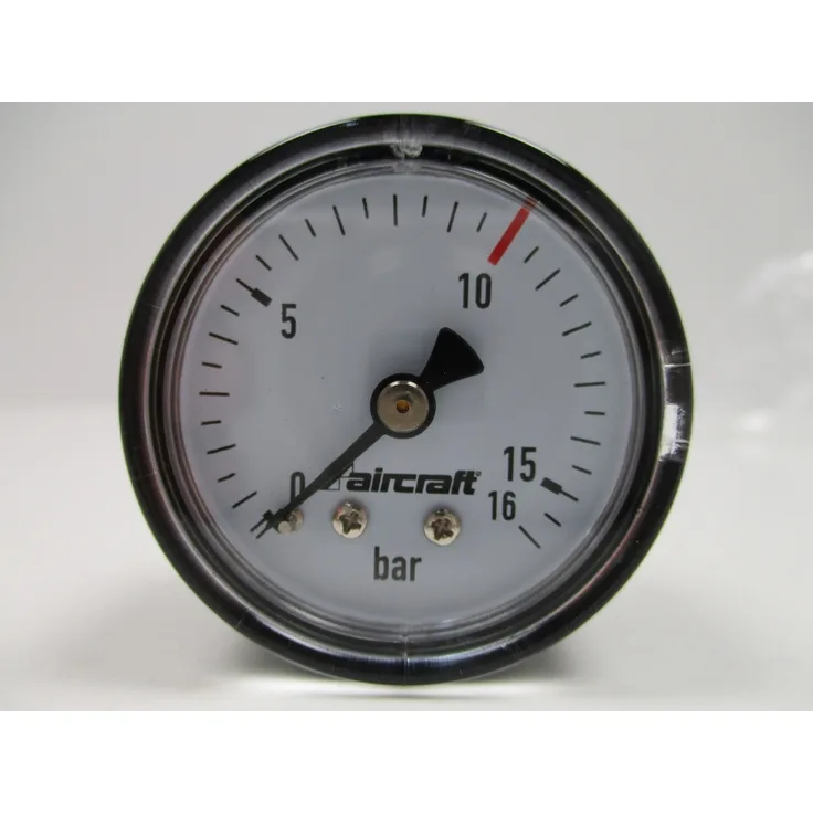 Aircraft Manometer Ø 40 mm, 1-8'' hinten, 10 bar