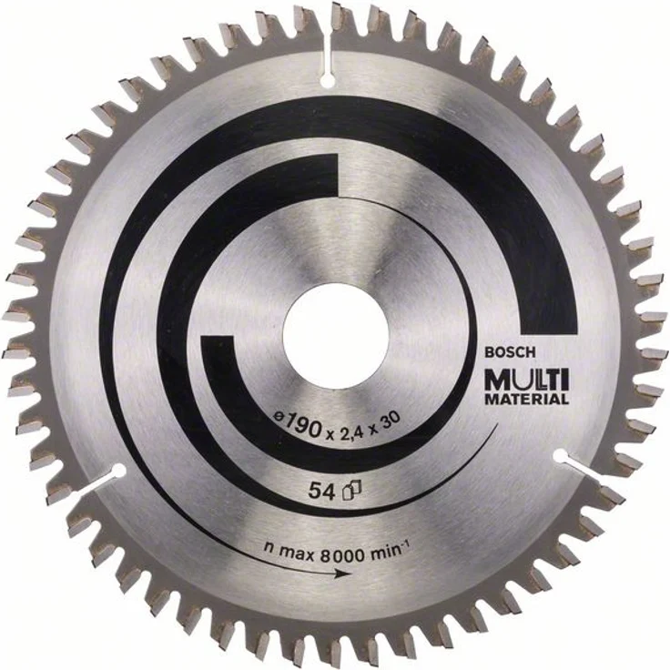 Bosch Professional Kreissägeblatt Multi Material zum Sägen in Multimaterial für Handkreissägen (Ør 190 mm) – Bild 1