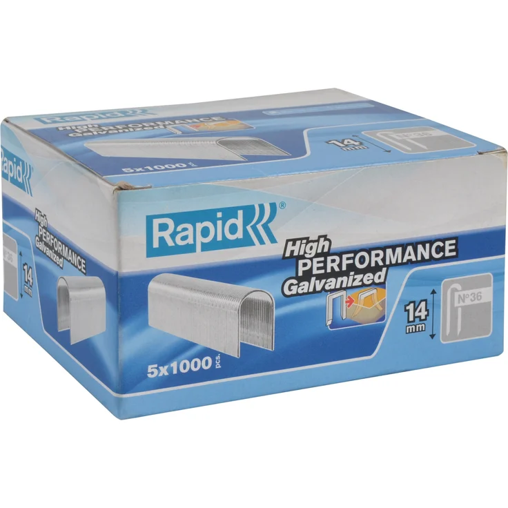 Rapid Kabelklammern Typ 36-14 mm DP, 5X 1000 Stück Schachtel, 11886910