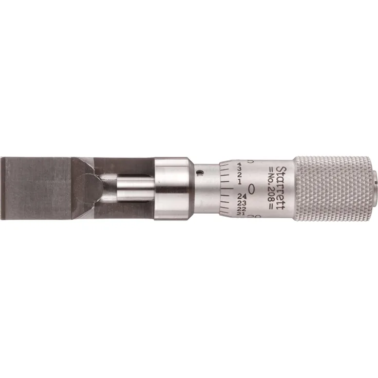 Starrett 208z kann Naht Mikrometer, einfarbige Fingerhut, 0 1 cm, 0 cm Graduierung, ohne Tiefenmesser
