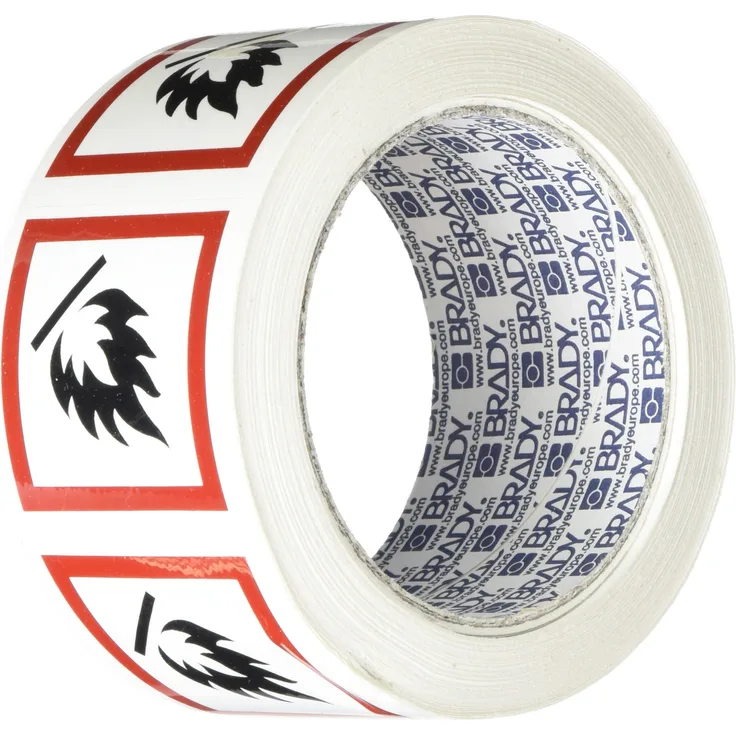 Brady PIC 1802-50 50-B7541-RLL-DIE CUT Gefahrstoff - GHS Laminierter, Polyester Schild, 50 mm x 50 mm 250-er pack
