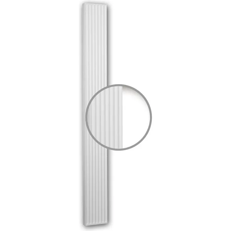 Pilaster Schaft 422201 Fassadenelement Pilaster Außenstuck Ionischer Stil weiß