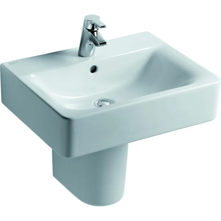 Ideal Standard Waschtisch CUBE CONNECT mit Überlauf 550 mm weiß
