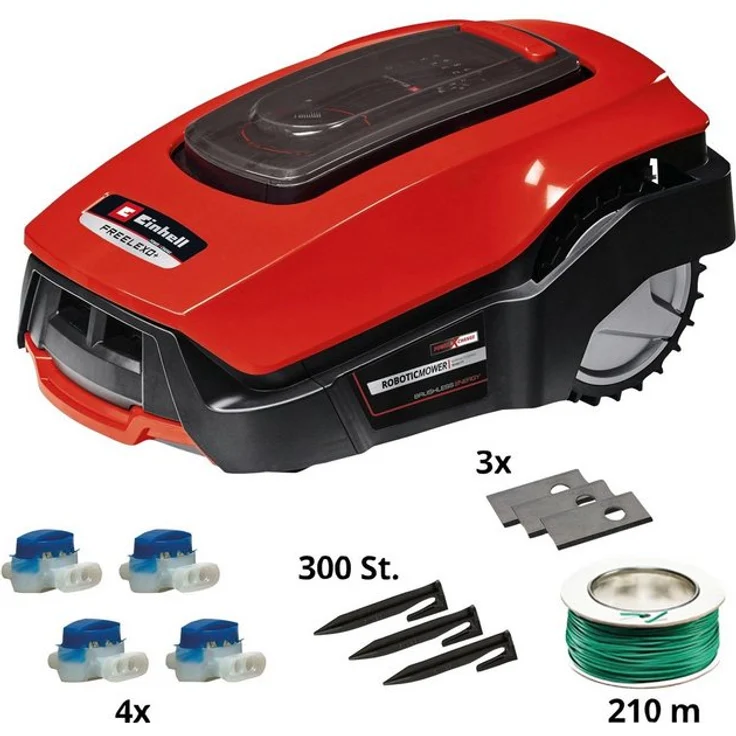 Einhell Mähroboter FREELEXO+ LCD Kit Power X-Change, Mähroboter für Rasenflächen bis 1200 m² – Bild 1