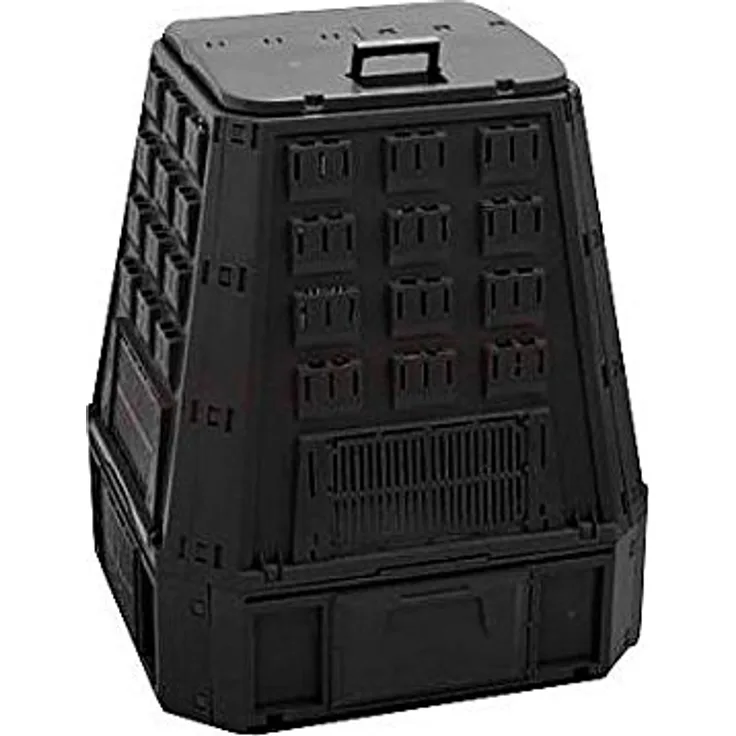Prosperplast 19553 Kompostierer IKST400C 400 Liter, schwarz