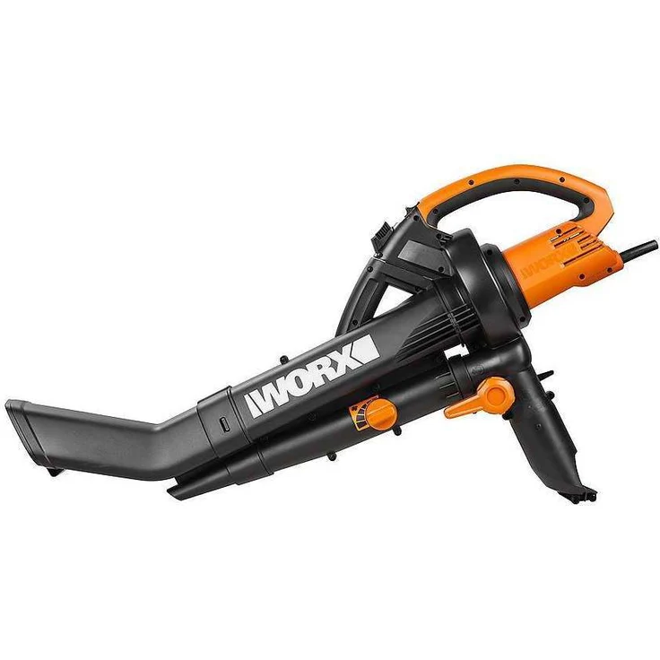 WORX WG505E Laubbläser und Laubsauger mit Mulcher 3000 W- Laubsauger 3-in-1 Gerät inkl. Fangsack Häckselfunktion 3000 Watt – Bild 1