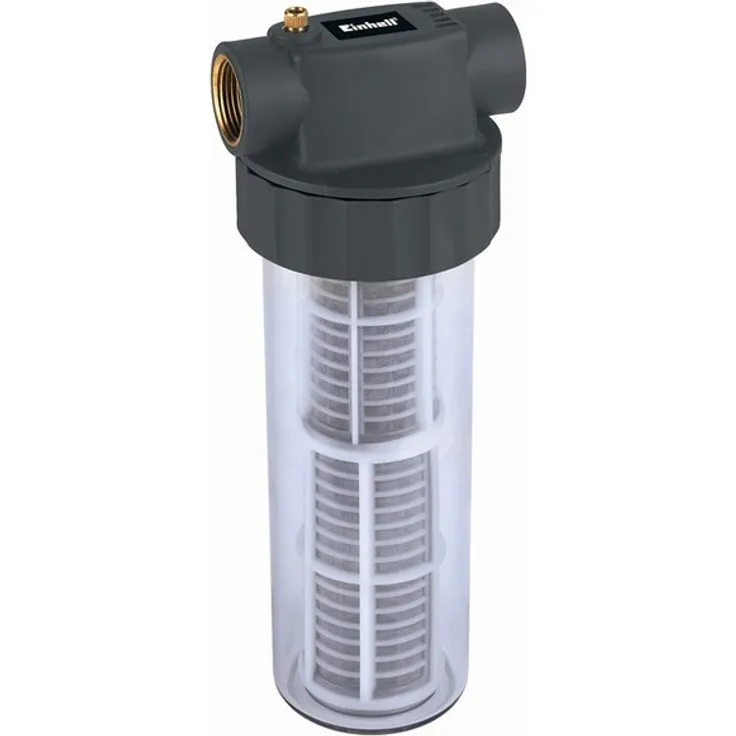 Einhell Vorfilter 25cm (Pumpen-Zubehör, Entlüftungsschraube, Messing-Innengewinde 33,3 mm 1 IG, max. Druchfluss 4300 l-h)