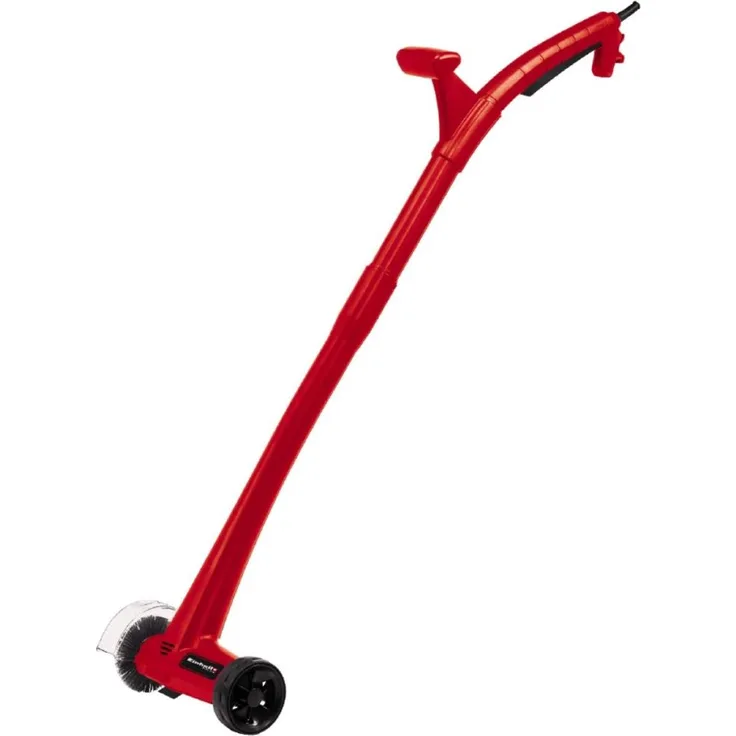 Einhell Elektrischer Fugenreiniger GC-EG 1410 (140 W, Leerlaufdrehzahl 1.200 1-min, ergonomischer Führungsholm, wechselbare Bürsten, Führungsrad, inkl. Stahl- & Nylon-Bürste)