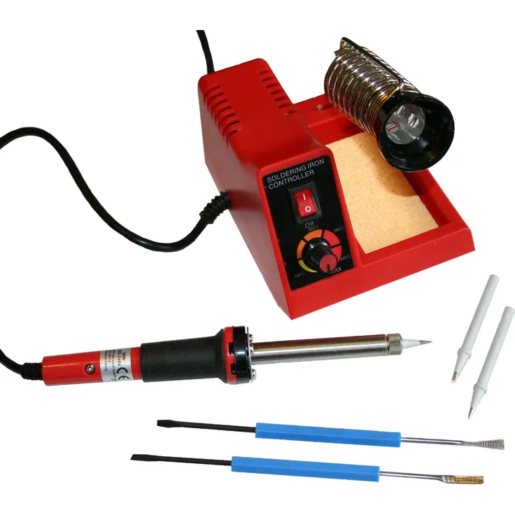 Chilitec Regelbare Lötstation, Lötkolben, Lötspitzen im Set