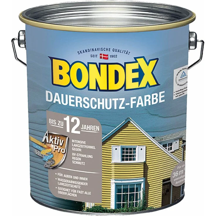 Bondex Dauerschutz - Farbe 750 ml, morgenweiß – Bild 1