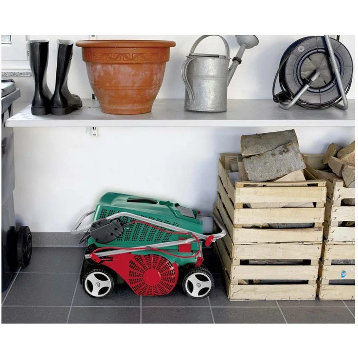Bosch Home and Garden Vertikutierer AVR 1100, Fangkorb, Karton (1100 W, 32 cm Arbeitsbreite, 50 l Fangkorbvolumen) – Bild 4