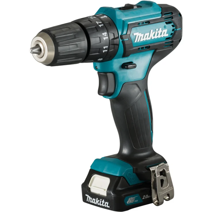 Makita 12V Akku-Schlagbohrschrauber HP333DSAX1 2x Akku 2,0 Ah (HP333DSAX1),Ladegerät,Transportkoffer – Bild 2