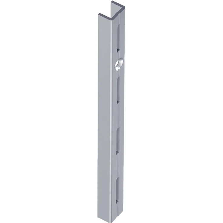 Element System Wandschiene 1-reihig, 2 Stück, 4 Abmessungen, 3 farben, Länge 150 cm für Regalsystem, Regalträger, Wandregal, weißaluminium, 10000-00034 – Bild 1