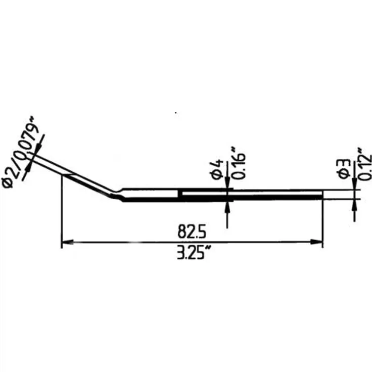 Ersa ERSADUR Entlötspitzensatz ellipsenförmig 2,0 mm 0422MD
