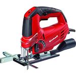 Einhell Stichsäge TC-JS 85 (620 W, max. 85 mm, 45° Schrägschnitt, Hubzahlregelung, 4-Stufen Pendelhub, Absaugadapter, Parallelanschlag, Koffer)
