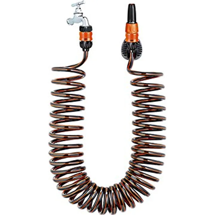 Claber 9034 Gartenschlauch - Gartenschläuche (Nur der Schlauch, PVC, Schwarz, Orange)