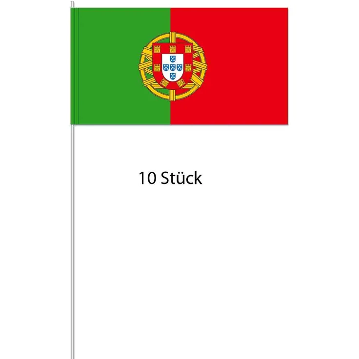 Portugal Papierflaggen 10 Stück