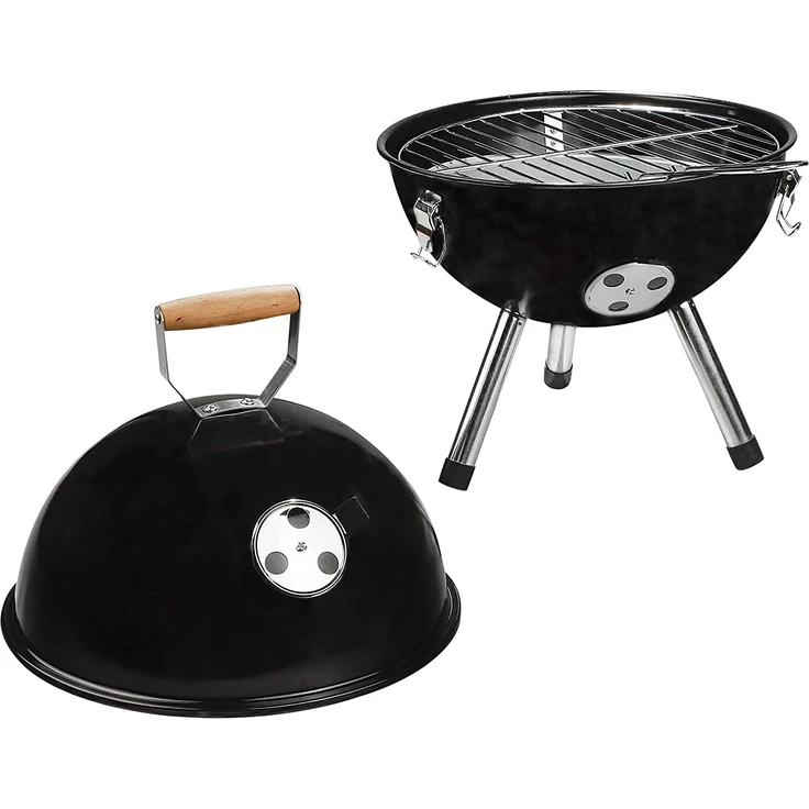 HI Mini-Holzkohlegrill Schwarz – Bild 2