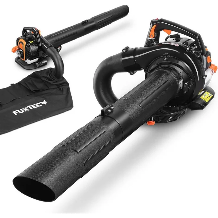 FUXTEC FX-LBS126P 3in1 Profi Laubsauger Laubbläser Laubhäcksler, mit 60L Laubfangsack, Anti-Vibrations-Funktion Häckselfunktion 750 Watt 108 dB – Bild 4