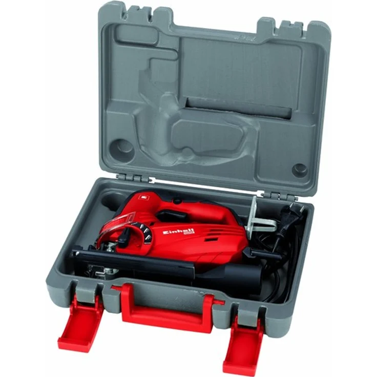 Einhell Stichsäge TC-JS 85 (620 W, max. 85 mm, 45° Schrägschnitt, Hubzahlregelung, 4-Stufen Pendelhub, Absaugadapter, Parallelanschlag, Koffer) – Bild 4