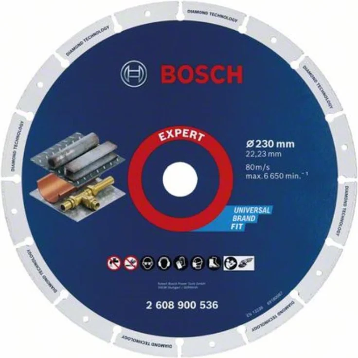 Bosch Expert MultiMaterial Durchmesser 230mm Diamanttrennscheibe Metal – Bild 1