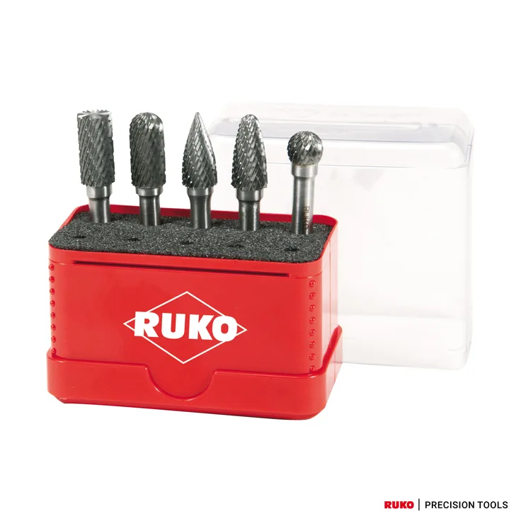 Ruko 116004 Hartmetall Frässtiftesatz, 5-teilig