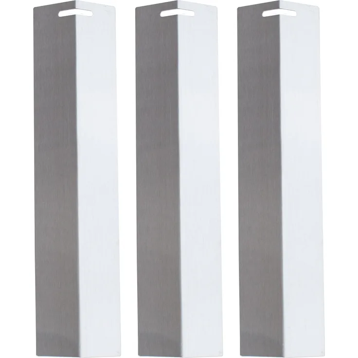 TAINO BASIC Edelstahl Brennerabdeckung 4er Set Gasgrill 30x7cm Flammenverteiler