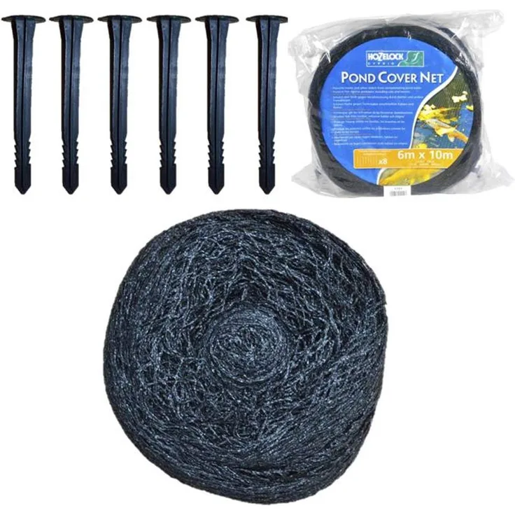 Hozelock Teichabdecknetze Teichnetz Extra Groß, Schwarz, 6 x 10 Meter