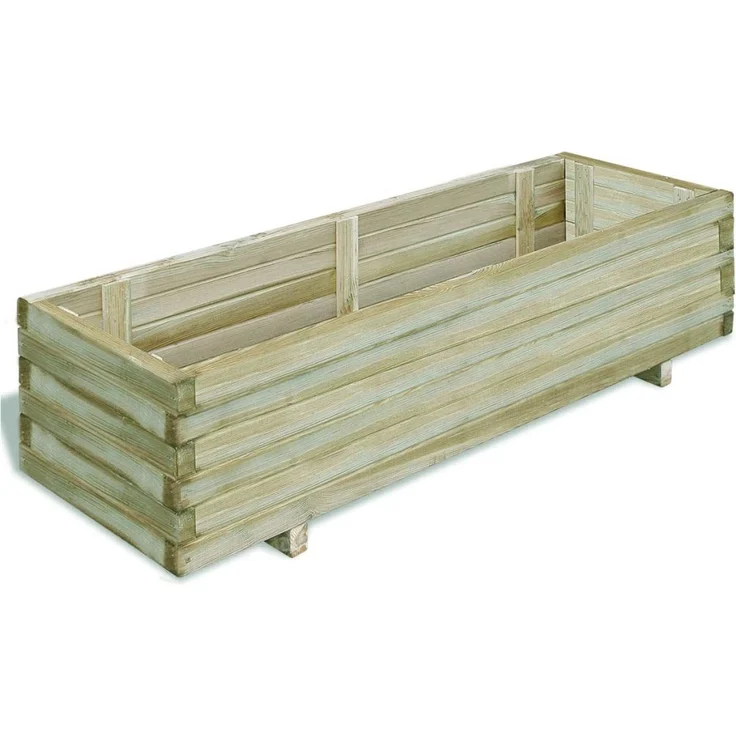 vidaXL Hochbeet 120x40x30 cm Holz Rechteckig – Bild 1