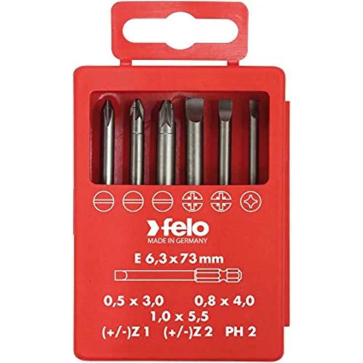aginco 031 927 16 – JGO. 6 Tipps Profi Bit Box Elektriker