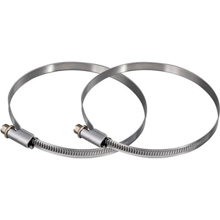 Xavax 2er Set Schlauchschellen mit Schneckenantrieb, Spannbereich 110 - 130 mm, Bandbreite 9 mm Bewässerungszubehör – Bild 1