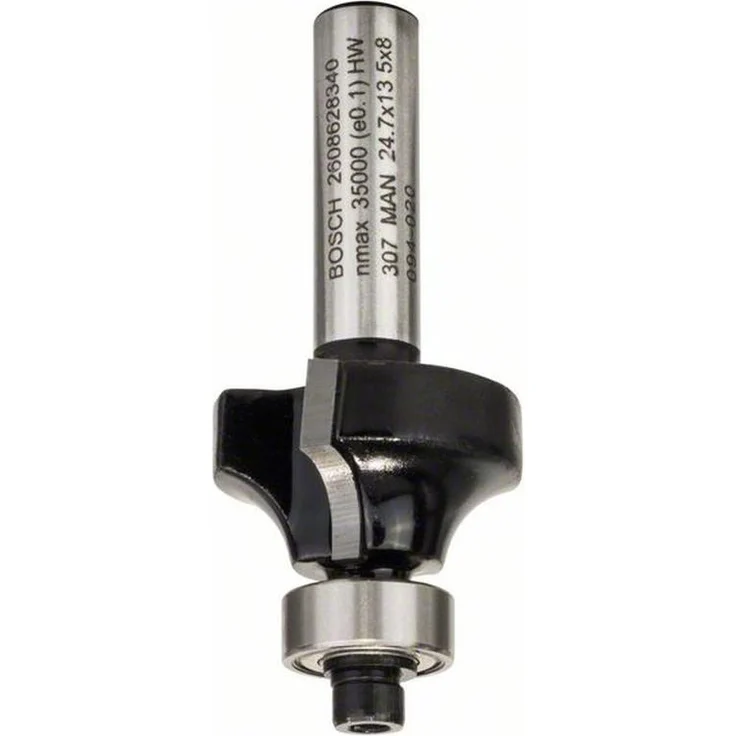 Bosch Professional Abrundfräser Standard for Wood (für Holz, Radius 6 mm, Arbeitslänge 13,5 mm, Zubehör Handfräse) – Bild 1