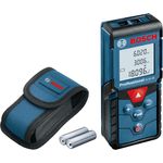 Bosch Professional Laser Entfernungsmesser GLM 40 (Flächen--Volumenberechnung, max. Messbereich: 40 m, 2x 1,5-V Batterien, Schutztasche)