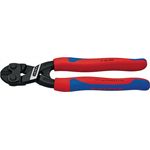 KNIPEX 71 02 200 CoBolt Kompakt-Bolzenschneider schwarz atramentiert mit schlanken Mehrkomponenten-Hüllen 200 mm