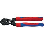 KNIPEX 71 02 200 CoBolt Kompakt-Bolzenschneider schwarz atramentiert mit schlanken Mehrkomponenten-Hüllen 200 mm