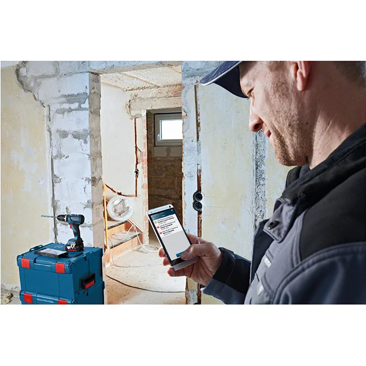 Bosch Professional 18V System Akku Schlagbohrschrauber GSB 18V-60 C (max. Drehmoment: 60 Nm,Bohr-Ø max.: Holz-Stahl-Mauerwerk 38-13-13 mm,Connect Ready, ohne Akkus und Ladegerät, im Karton) – Bild 2