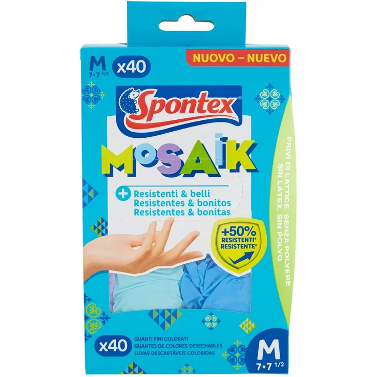 Spontex 12979017 Handschuh MOSAIK 40 T/7