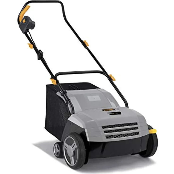 Alpina 290002134-A20 Elektro ASC 1.3 E (1300 Watt, 32 cm Arbeitsbreite, 40 L Fangkorb, Rasenlüfter und Vertikutierer)