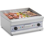 Elektro Grillplatte Griddleplatte 60cm Glatt 2 x 3200 W