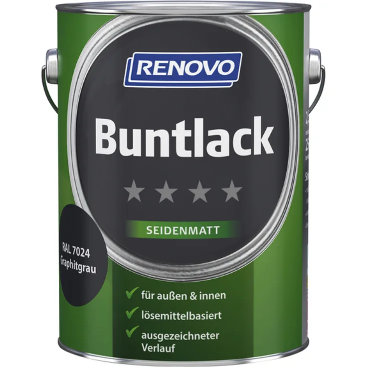 Renovo - Buntlack, graphitgrau, seidenmatt - grau